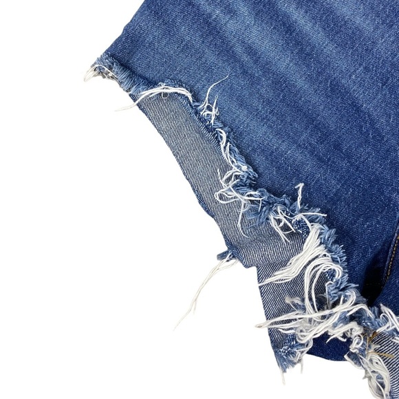 Levi’s 501 Cut Off High Rise Denim Shorts Size 27 - Picture 4 of 6